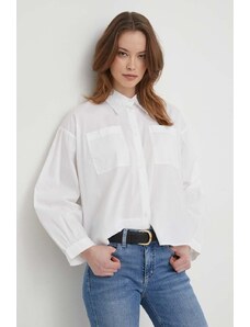 United Colors of Benetton camicia donna colore bianco