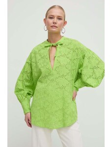 Silvian Heach camicetta in cotone donna colore verde