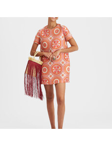 La DoubleJ Dresses gend - Mini Swing Dress Sun Orange L 72%Polyester 21%Cotton 4%Silk 3%Polyammide