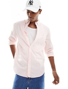 Levi's - Authentic - Camicia rosa a righe con logo