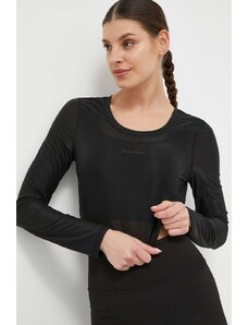 EA7 Emporio Armani camicia a maniche lunghe donna colore nero