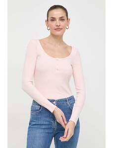 Guess camicia a maniche lunghe donna colore rosa
