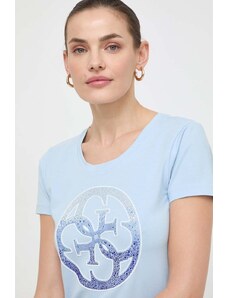 Guess t-shirt donna colore blu
