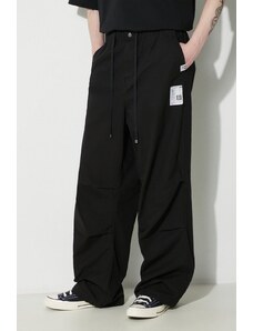 Maison MIHARA YASUHIRO pantaloni in cotone Ripstop Parachute Trousers colore nero J12PT051