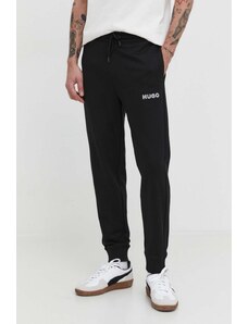 HUGO pantaloni da jogging in cotone colore nero