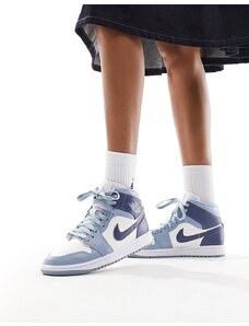 Air Jordan 1 Mid - Sneakers alte blu diffuso