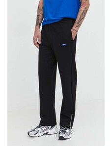 Hugo Blue pantaloni da jogging in cotone colore nero