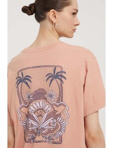 Roxy t-shirt in cotone donna colore arancione ERJZT05701