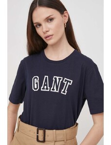 Gant t-shirt in cotone donna colore blu navy