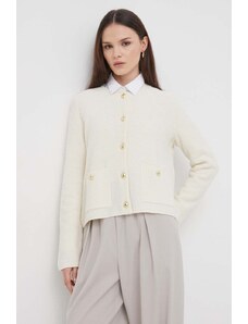 Barbour cardigan in lana colore beige