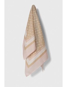 BOSS foulard in seta colore rosa