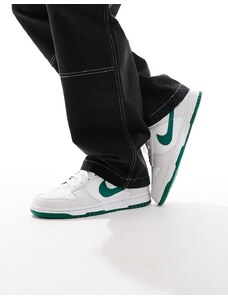 Nike - Dunk Low Retro - Sneakers bianco sporco e verdi
