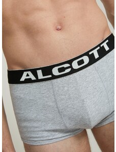 Alcott - Boxer in cotone elasticizzato con logo, , Mgy2 Grey Mel Medium, Taglia: S
