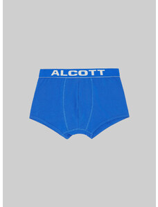 Alcott - Boxer in cotone elasticizzato con logo, , Az1 Azure Dark, Taglia: XXL