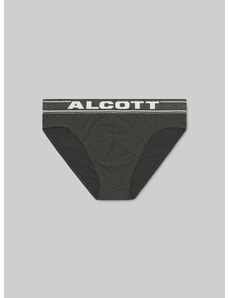 Alcott - Slip in cotone elasticizzato con logo, , Mgy1 Grey Mel Dark, Taglia: S