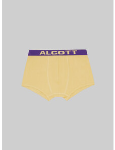 Alcott - Boxer in cotone elasticizzato con logo, , Ye3 Yellow Light, Taglia: S