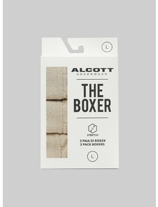Alcott Set di 3 boxer in cotone elasticizzato