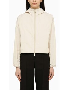 Burberry Giacca cropped in nylon con logo