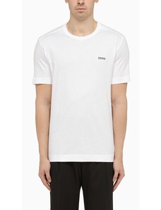 ZEGNA T-shirt bianca con logo