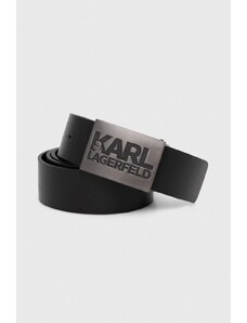 Karl Lagerfeld cintura in pelle uomo colore nero
