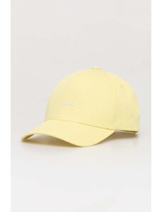HUGO berretto da baseball in cotone colore giallo