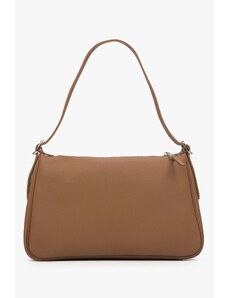 Women's Brown Shoulder Bag made of Genuine Leather Estro ER00114436