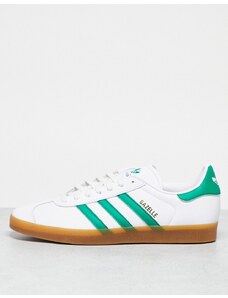 adidas Originals - Gazelle - Sneakers bianche e verdi-Bianco