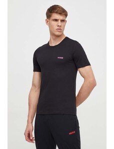 HUGO t-shirt in cotone 3 - pack pacco da 3 uomo colore nero