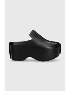 JW Anderson infradito in pelle Platform Clog donna colore nero ANW42000A