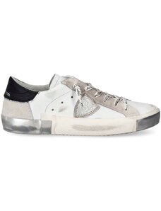 Philippe Model Sneakers bassa PRSX bianca e argento