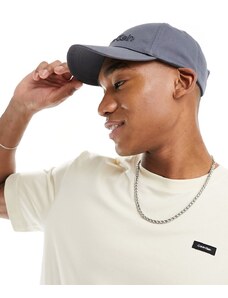Calvin Klein - Cappello con visiera antracite con ricamo-Grigio