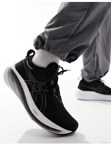 ASICS - Gel-Nimbus 26 - Sneakers da corsa neutre nere e grigio grafite-Nero