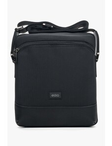 Men's Black Spacious Shoulder Bag with Adjustable Strap Estro ER00114151