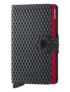 Secrid portafoglio in pelle Cubic Black-Red colore nero