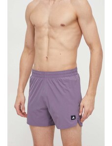 adidas pantaloncini da bagno colore violetto IR6206