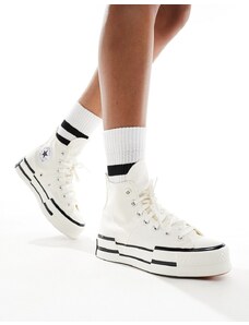 Converse - Chuck 70 Plus Hi - Sneakers alte crema-Bianco