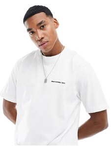 Abercrombie & Fitch - Microscale Trend - T-shirt bianca con logo-Bianco