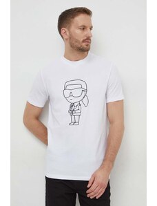 Karl Lagerfeld t-shirt uomo colore bianco