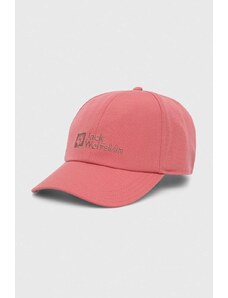 Jack Wolfskin berretto da baseball colore rosa con applicazione