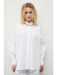 Drykorn camicia in cotone donna colore bianco