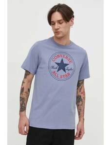 Converse t-shirt in cotone colore blu