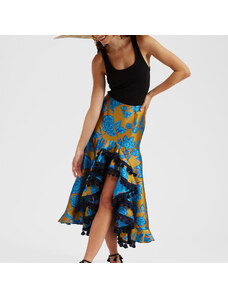 La DoubleJ Skirts gend - Feria Skirt Hottie Turquoise L 86%Polyester 6%Metal 5%Silk 3%Polyammide