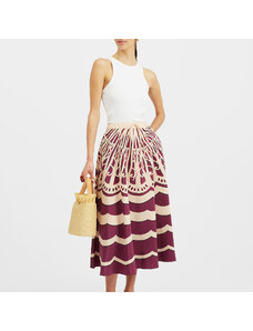 La DoubleJ Skirts gend - Drawstring Skirt Fans Placée Purple L 100% Polyester