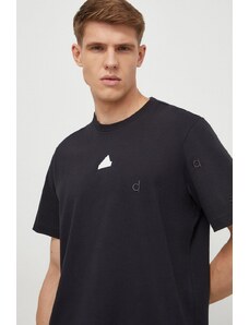 adidas t-shirt in cotone uomo colore nero con applicazione IP4077