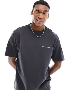 Abercrombie & Fitch - Microscale Trend - T-shirt color antracite con logo-Grigio