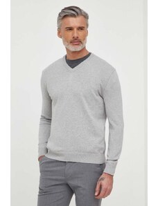 United Colors of Benetton maglione in cotone colore grigio