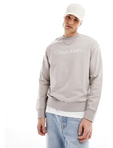 Calvin Klein - Hero - Felpa confortevole beige con logo-Neutro