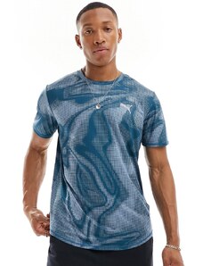PUMA - Run Favourites - T-shirt a maniche corte blu oceano