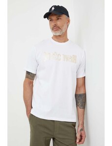 Just Cavalli t-shirt in cotone uomo colore bianco