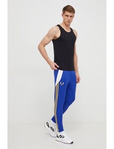 adidas Performance pantaloni da allenamento Messi colore blu con applicazione